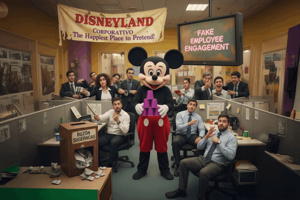 Mickey Mouse en oficina de Disneyland